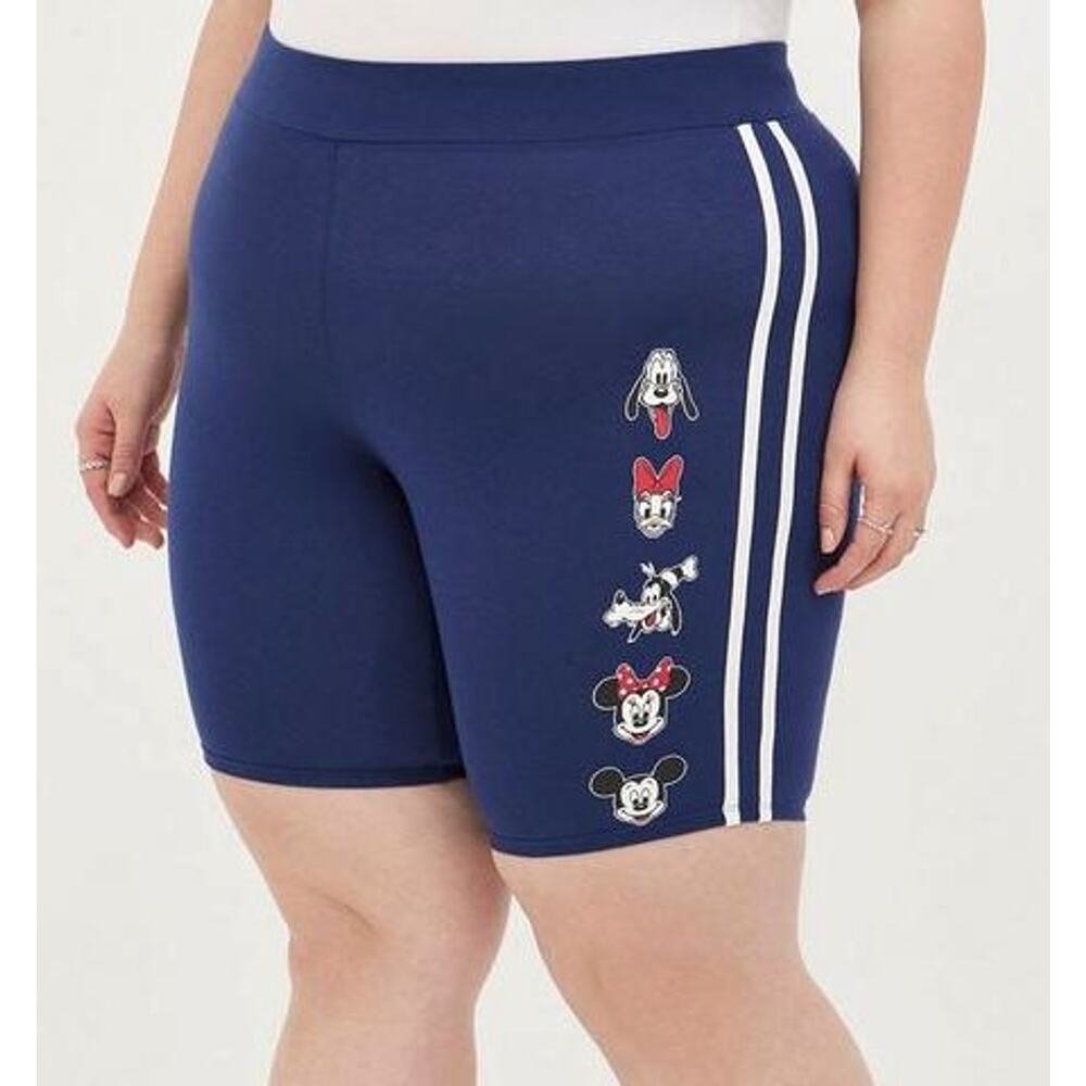 Torrid 4 (4X 26) Disney Mickey Mouse and Friends 50th Anniversary Bike Shorts